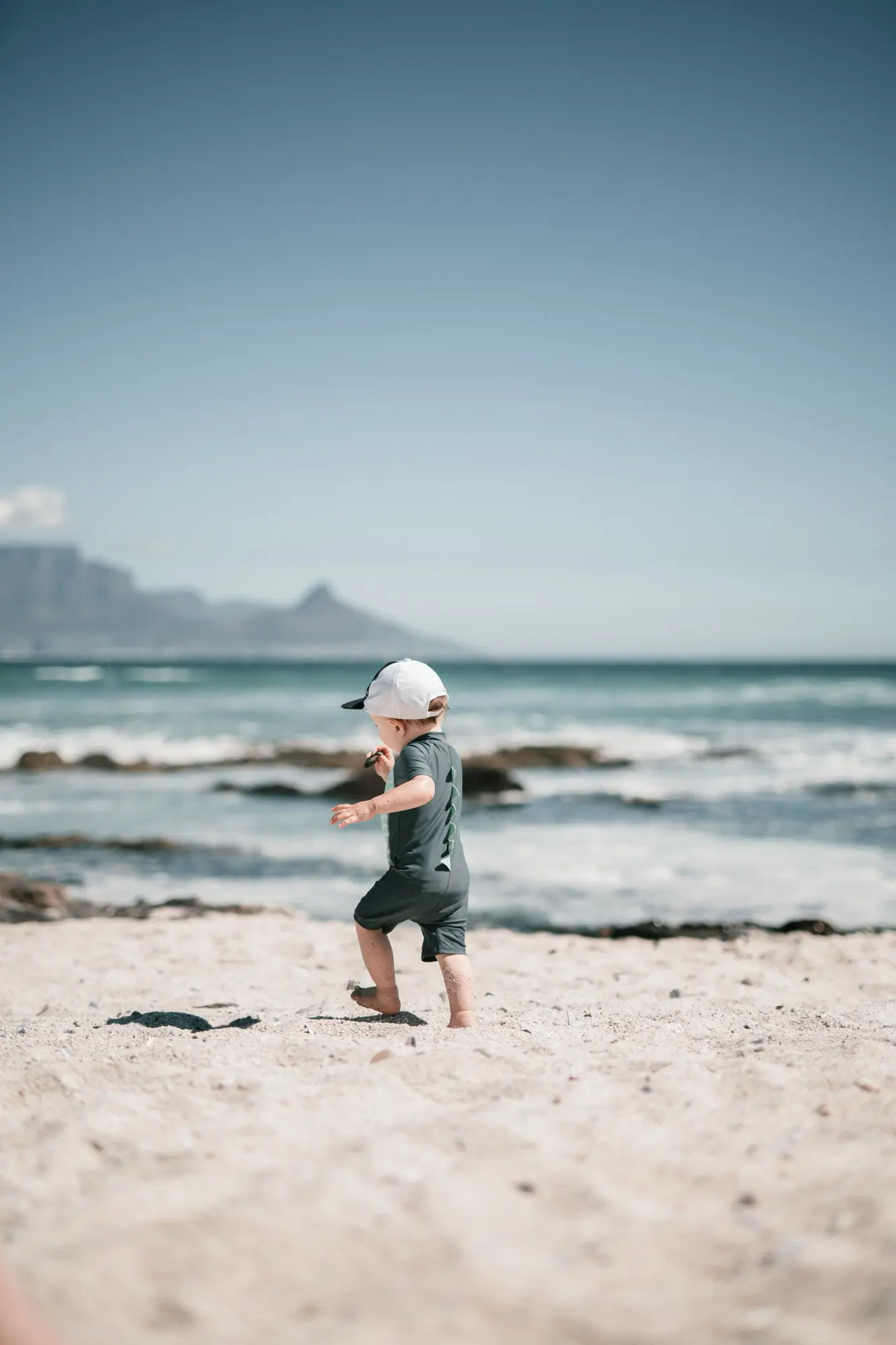 Toddler on beach